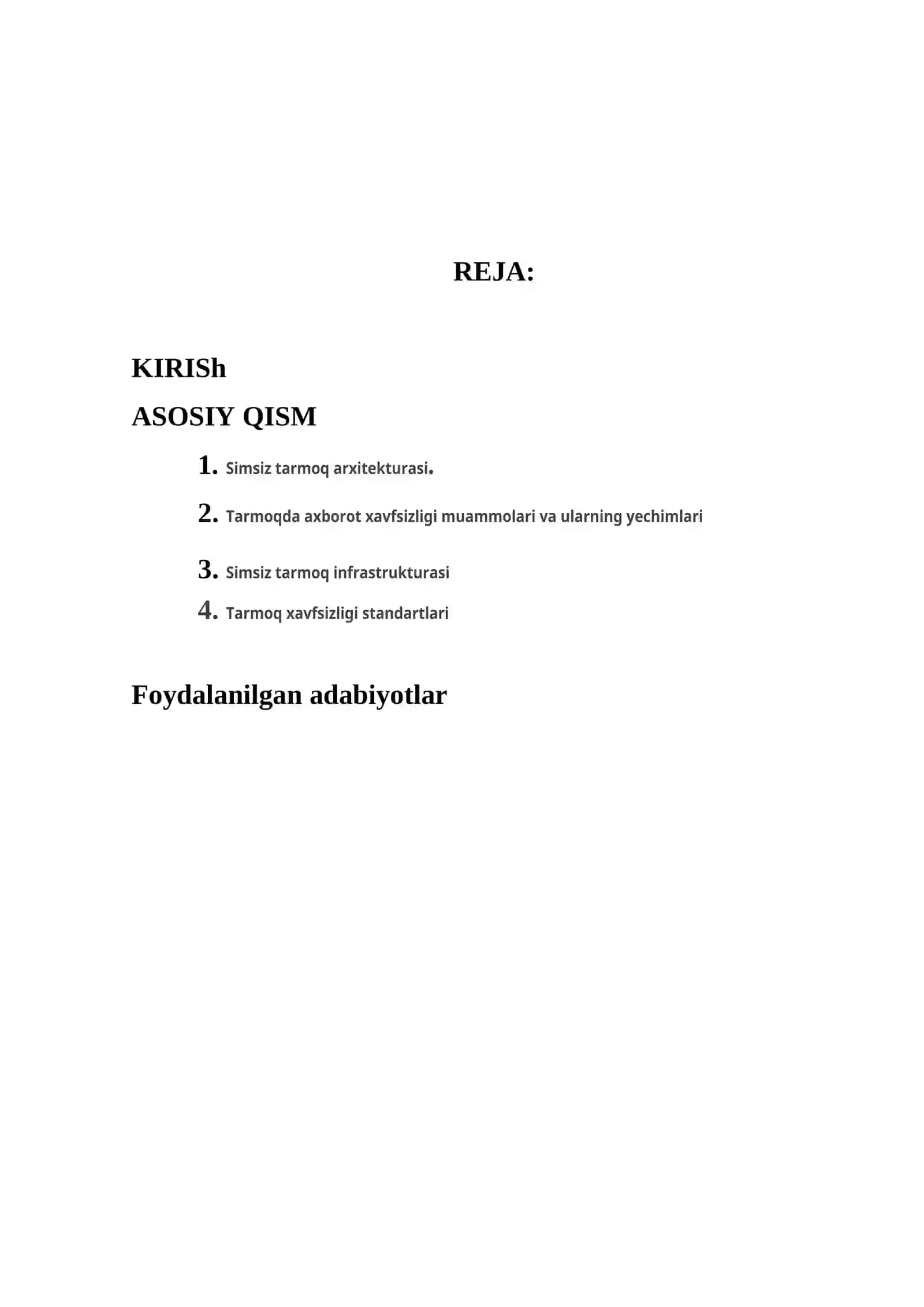 Simsiz tarmoq arxitekturasi 2