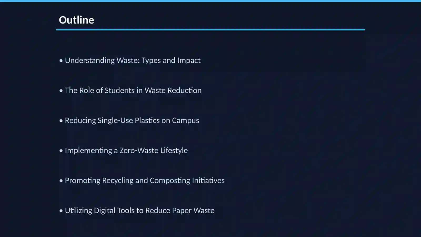 Waste Reduction Strategies for Students 2