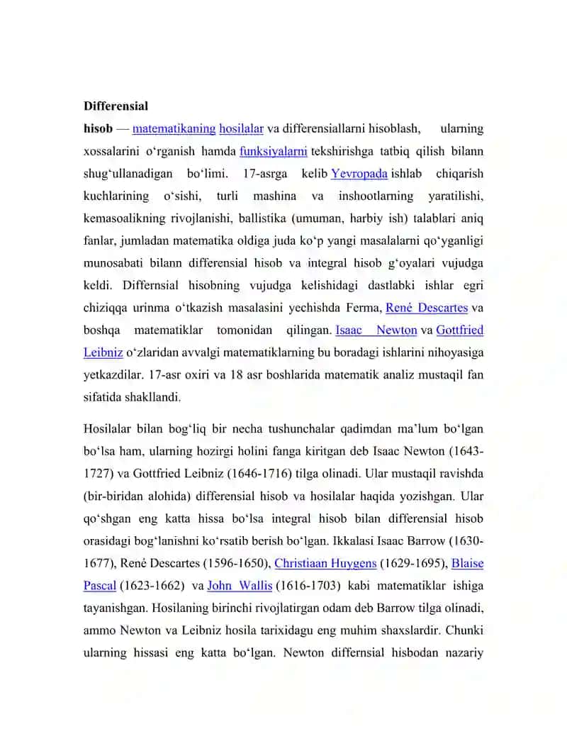 Differensial yordamida taqribiy hisoblash 2