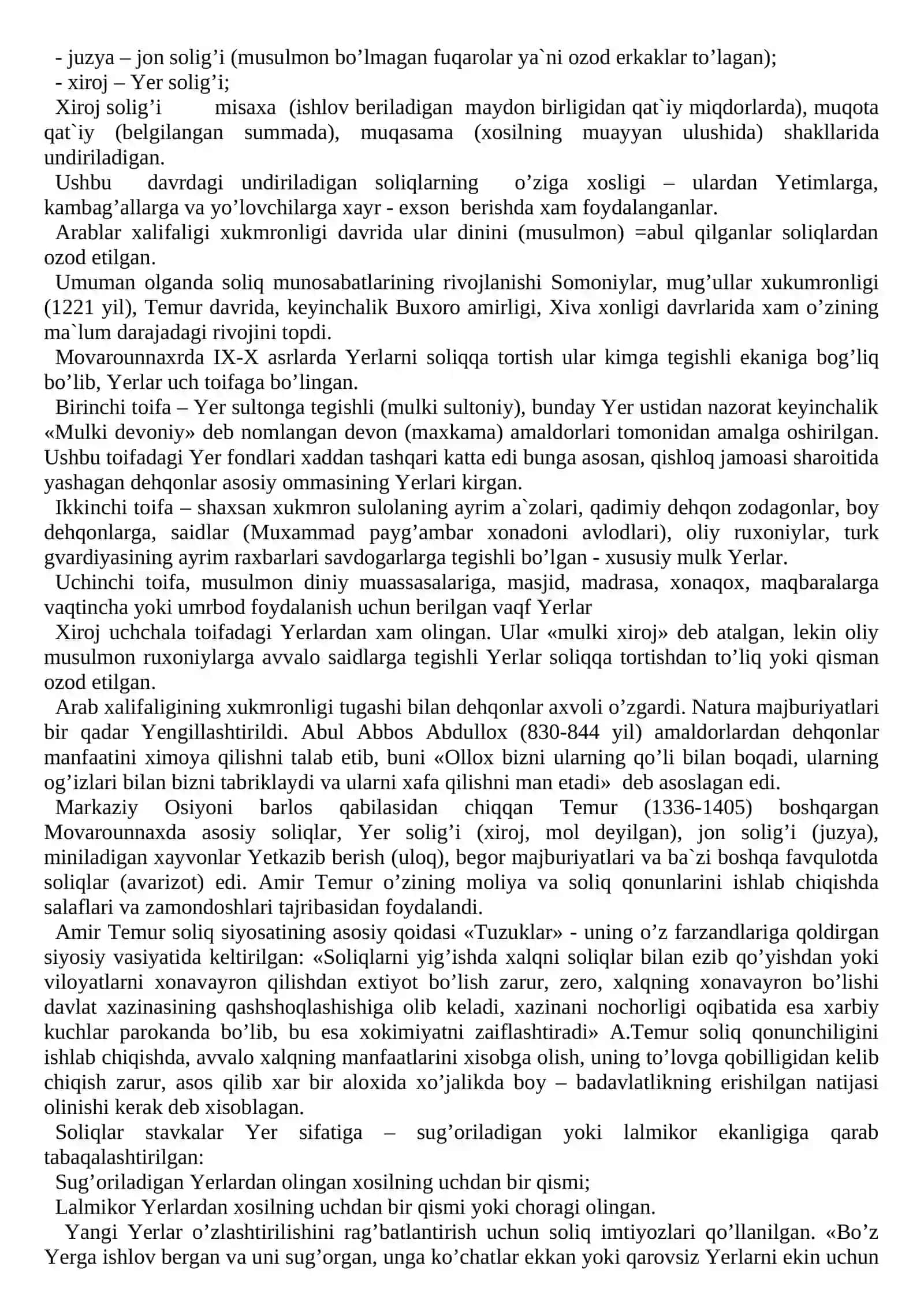 O’ZBEKISTON RESPUBLIKASIDA JISMONIY SHAXSLARDAN OLINADIGAN SOLIQLAR VA ULARNING AHAMIYATI 2