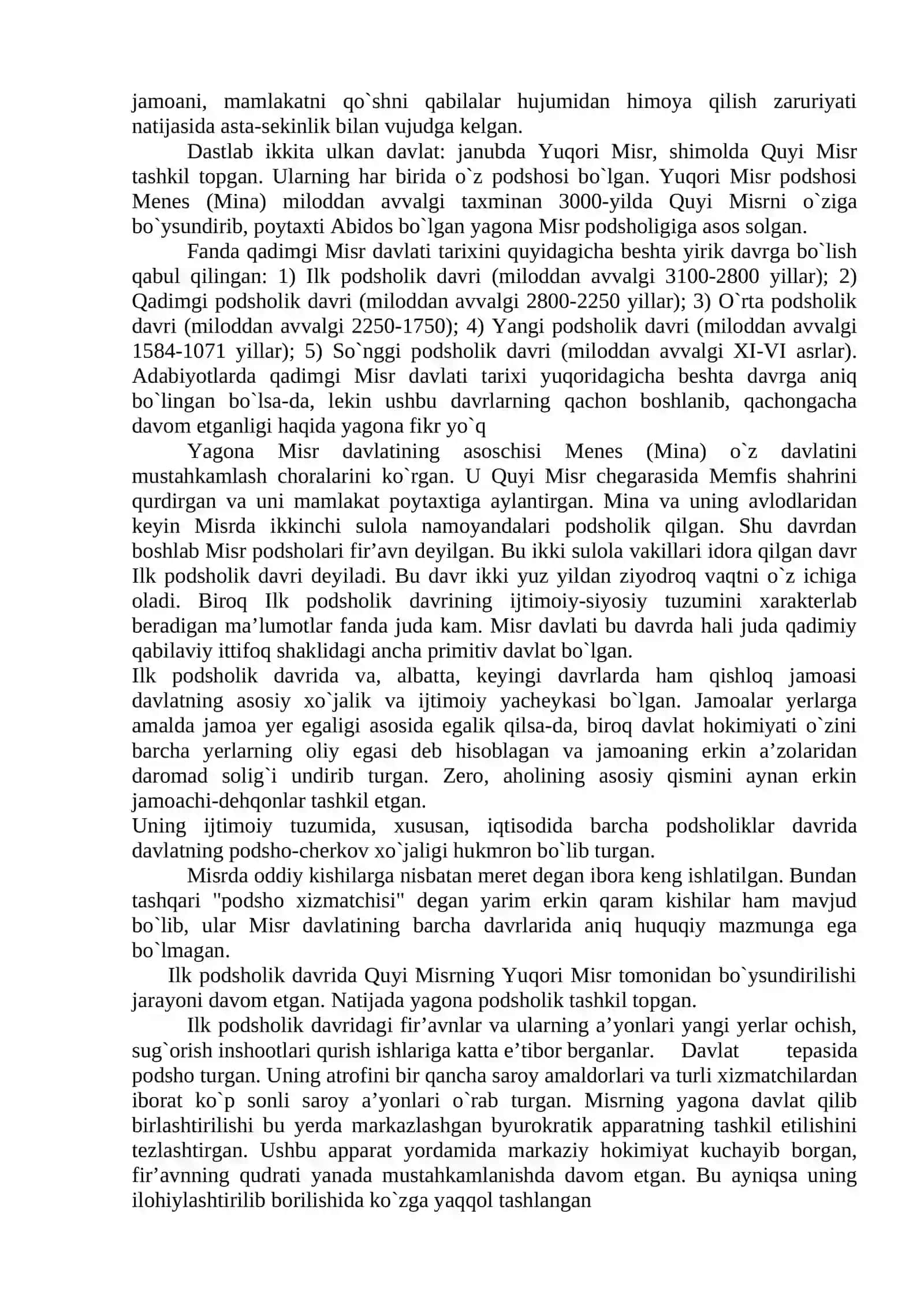 QADIMGI SHARQ DAVLATLARI VA HUQUQI 2