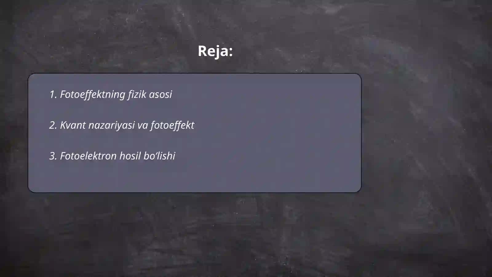 Fotoeffekt qonunlarini o‘rganish 2