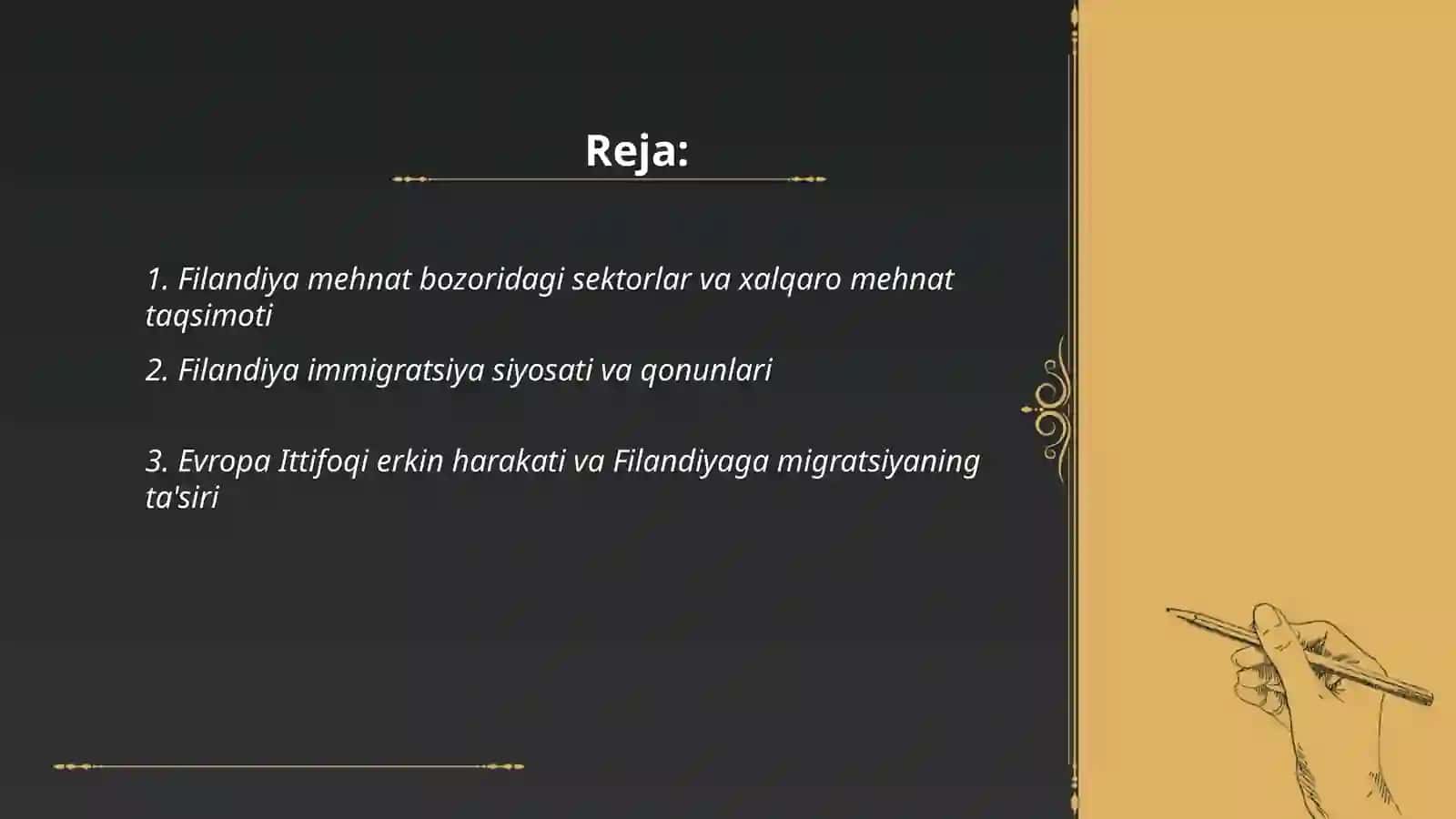 Filandiya davlati xalqaro mehnat taqsimoti va migratsiya 2