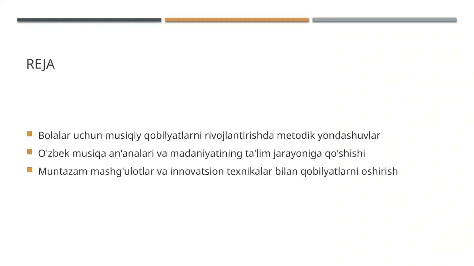 Bolaning musiqiy qobilyatlarini rivojlantirish 2