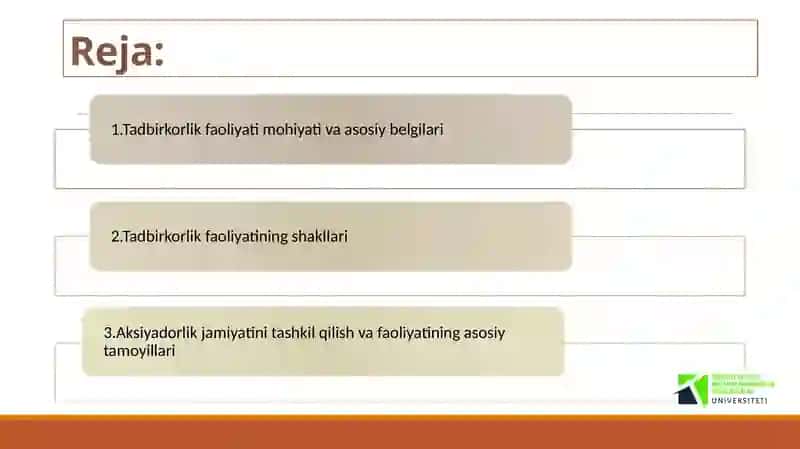 Tadbirkorlik faoliyati va tadbirkorlik kapitali 2
