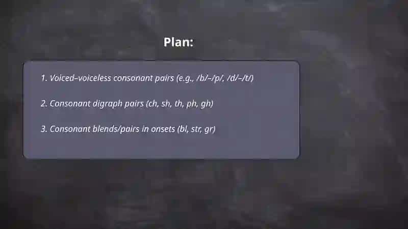 Consonant and pairs 2