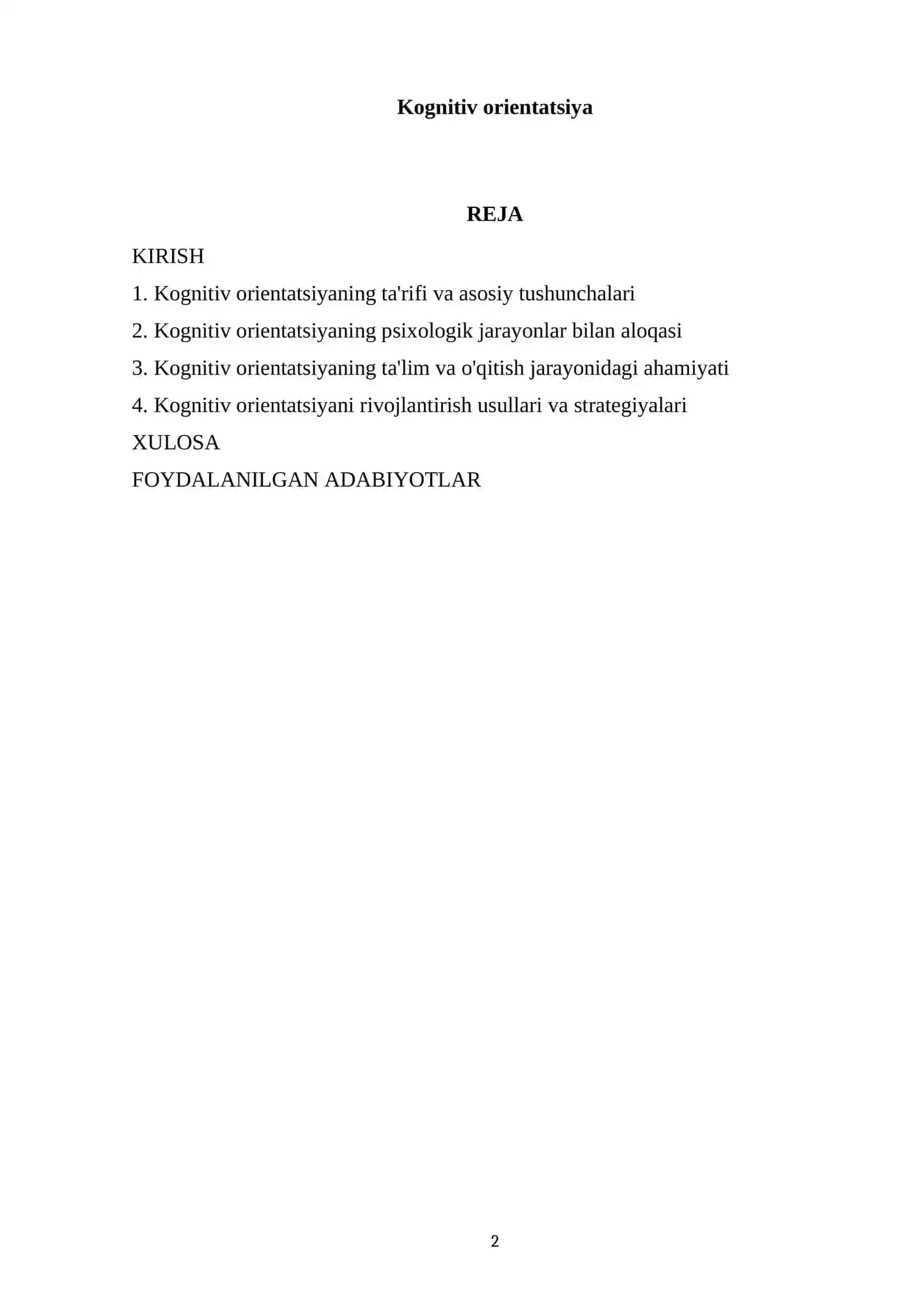Kognitiv orientatsiya 2