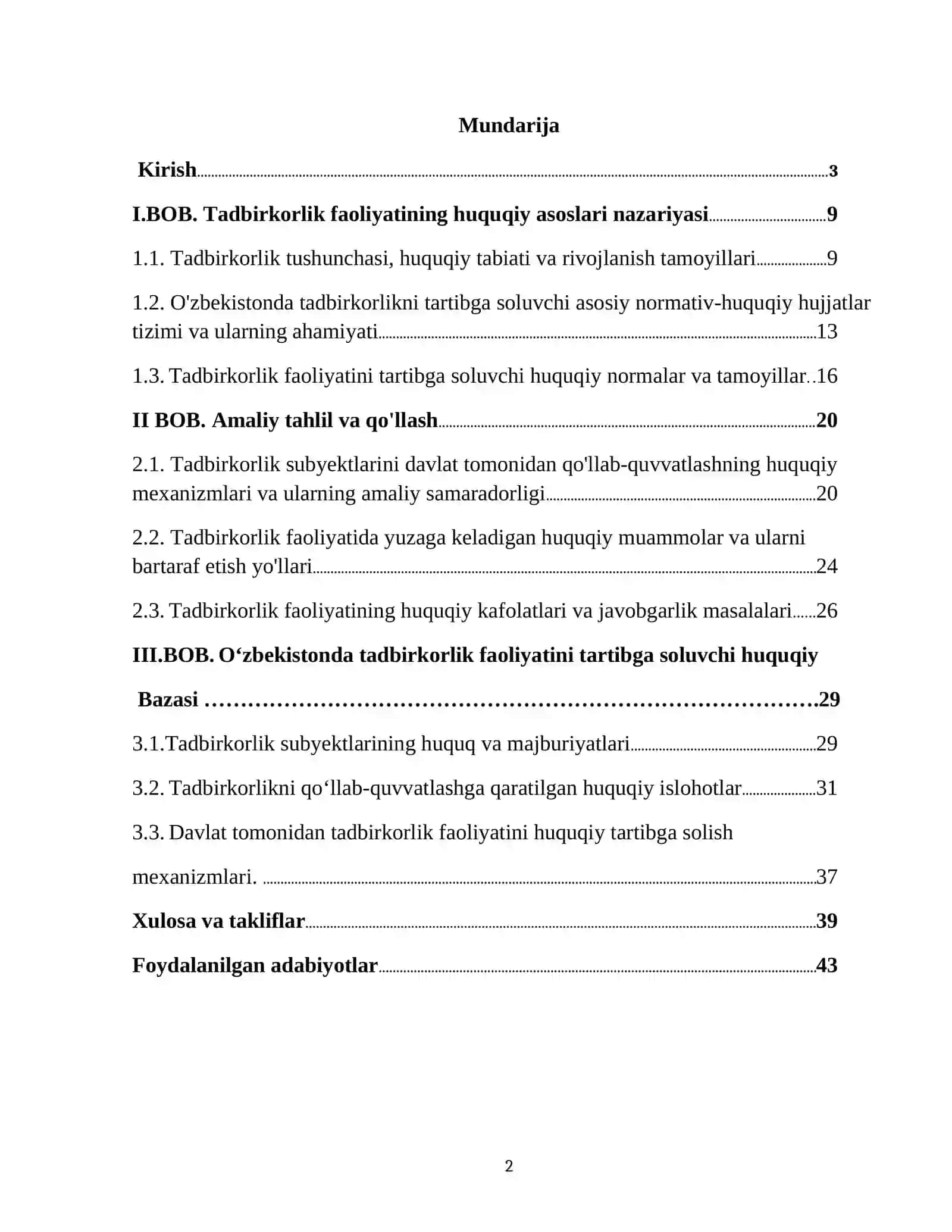 OZBEKISTONDA TADBIRKORLIKNI RIVONLANTIRISHNING HUQUQIY ASOSLARI 2