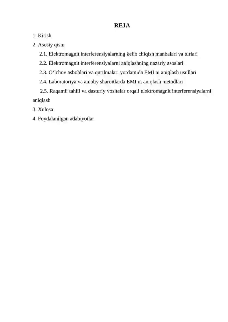 Elektromagnit interferensiyalarni aniqlash usullari 2