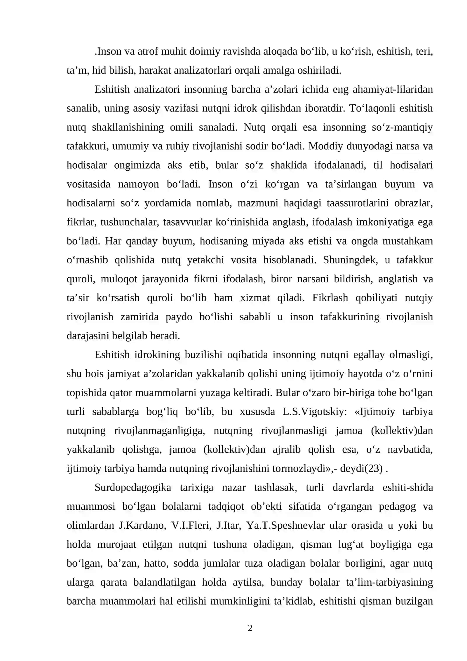 Eshitishda nuqsoni bo'lgan bolalarni psixologik o'rganish didaktik material tayyorlash 2