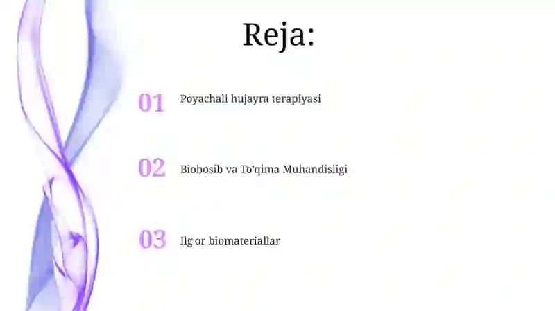 Biobosib va To'qima Muhandisligi 2