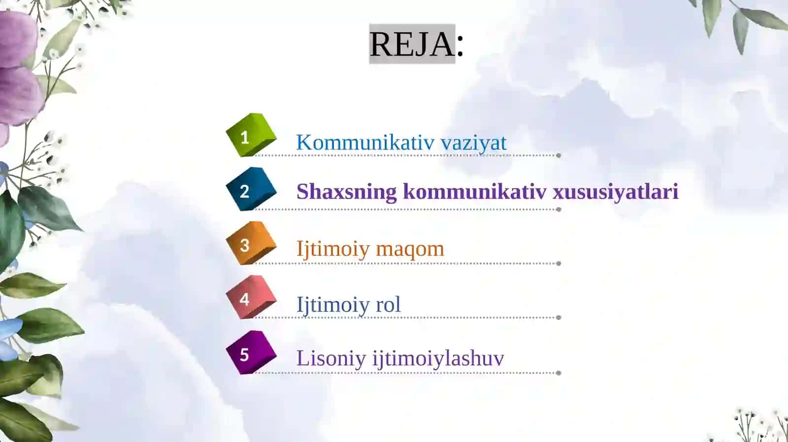 Lisoniy ijtimoiylashuLisoniy ijtimoiylashuv. Shaxs ijtimoiy maqomi va rolining tilda namoyon bo‘lishi. v 2