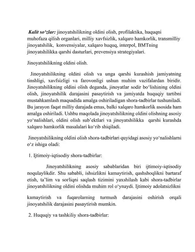 Korrupsiya jinoyatchiligining kriminalogik tavsifi va oldini olish 2