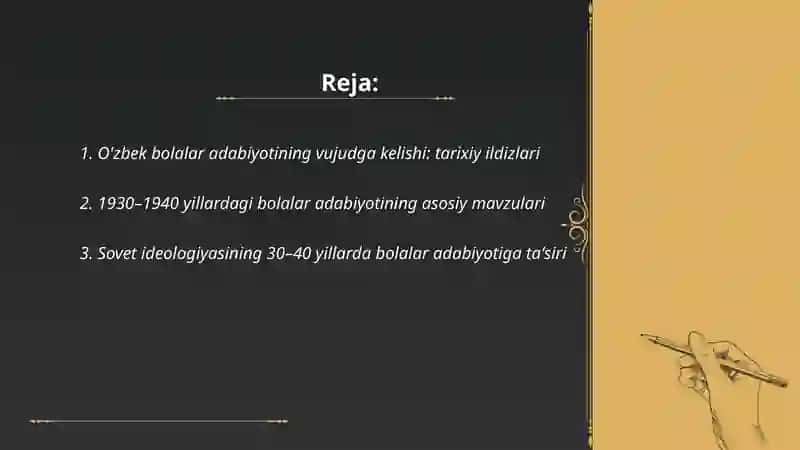 O'zbek bolalar adabiyoti 2