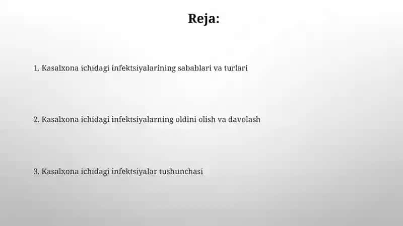 Kasalxona ichki infeksiyalari 2