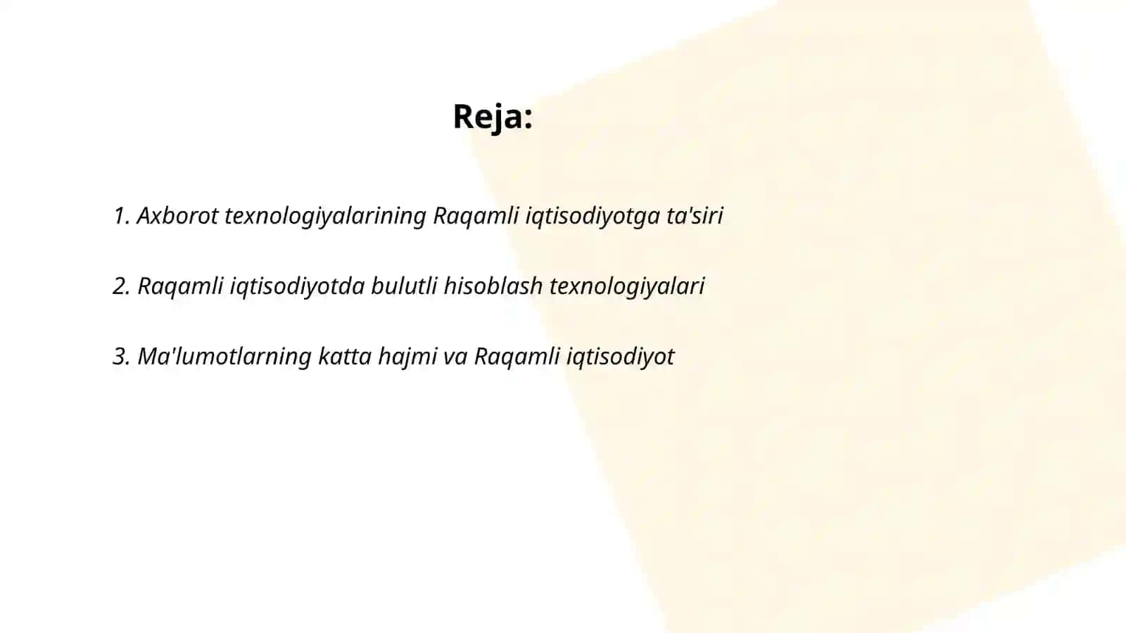 Raqamli iqtisodiyot sohasining rivojlanishida axborot texnologiyalarining o'rni 2