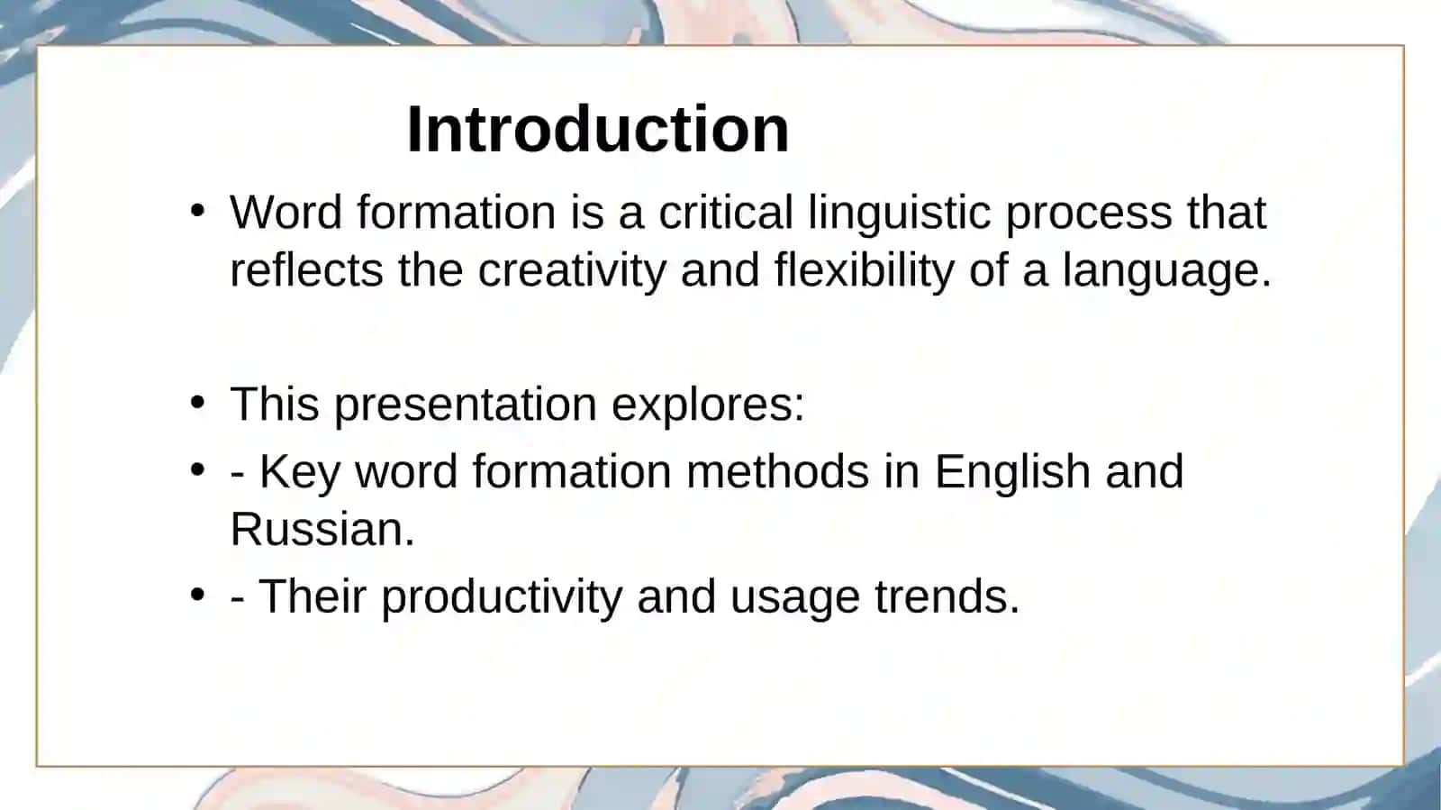 Productivity of Word Formation Means in English and Russian 2