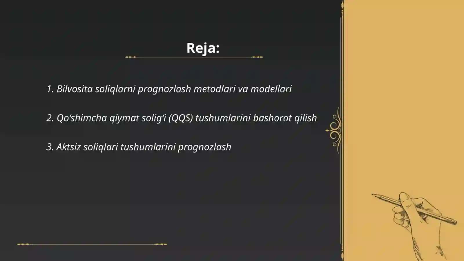 Bilvosita soliqlarni prognozlash va tushumlarga ta’sir qiluvchi omillar 2