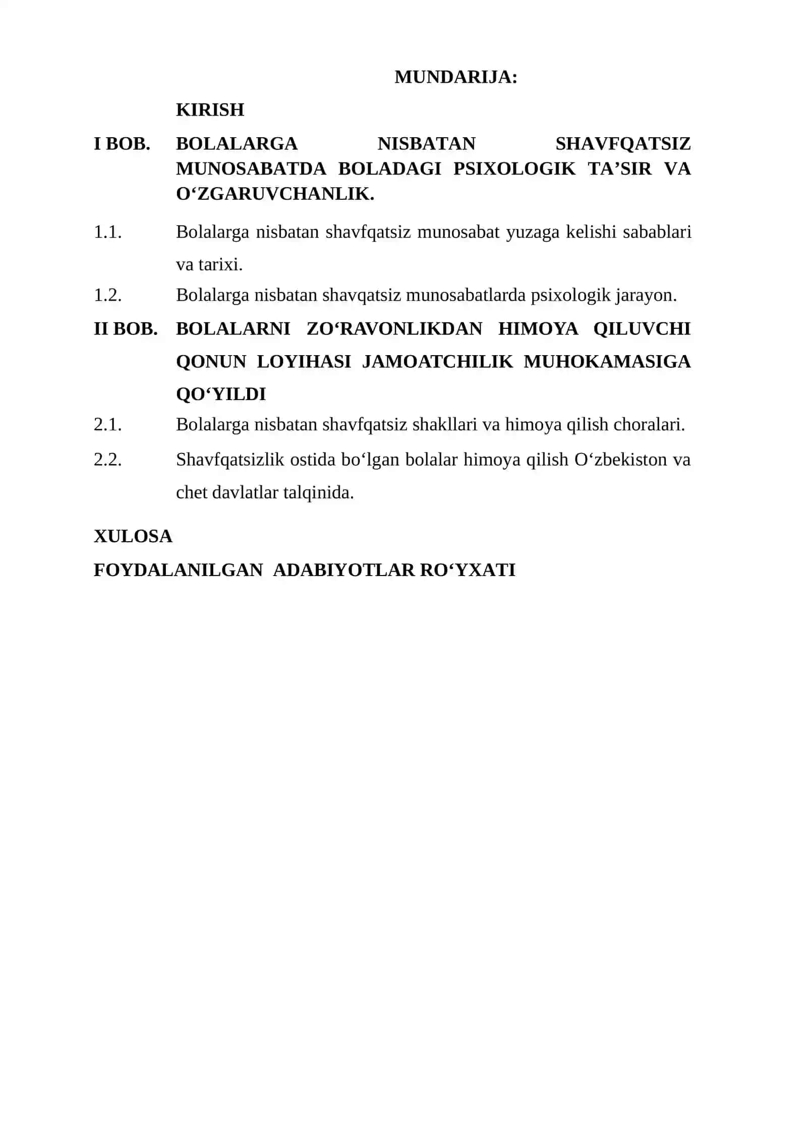 Bolalarga nisbatan shavqatsizlikning ijtimoiy diagnostikasini o‘tkazish xususiyatlari 2