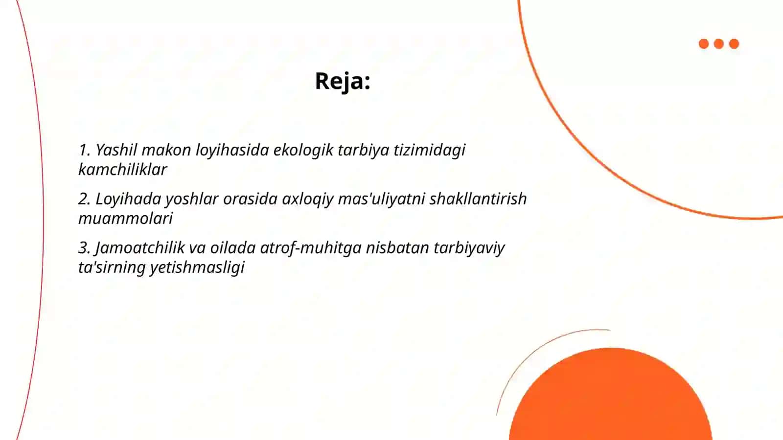 "Yashil makon” loyihasida tarbiyaviy va axloqiy muammolar tahlili 2