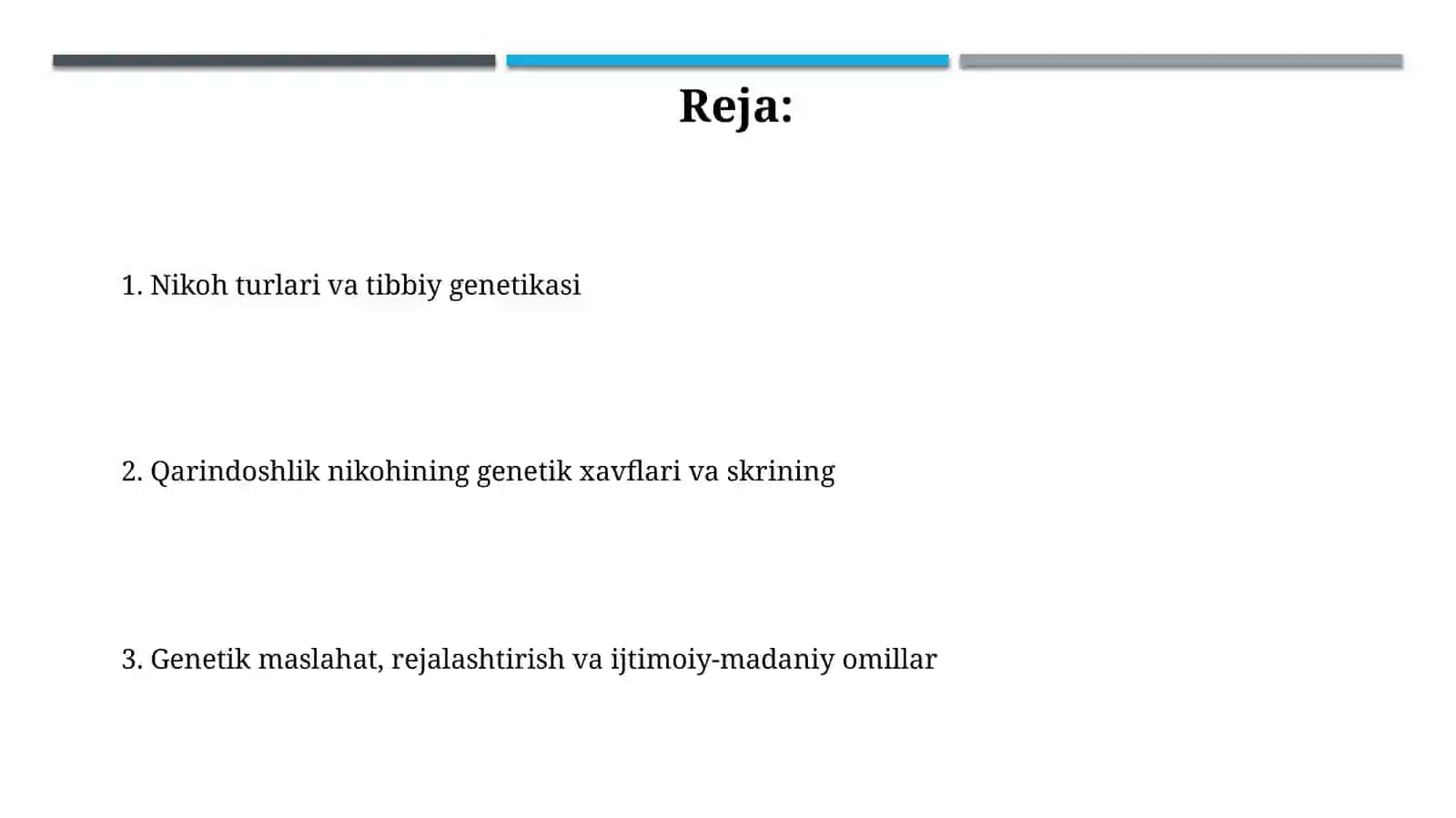 Nikoh tiplari va ularning tibbiy genetik tomonlari 2