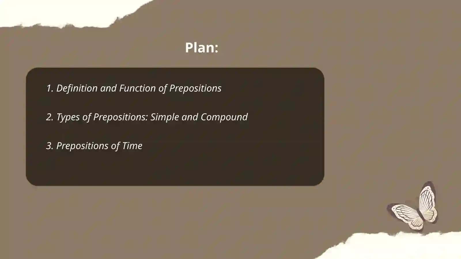 Preposition and conjunction in English 2