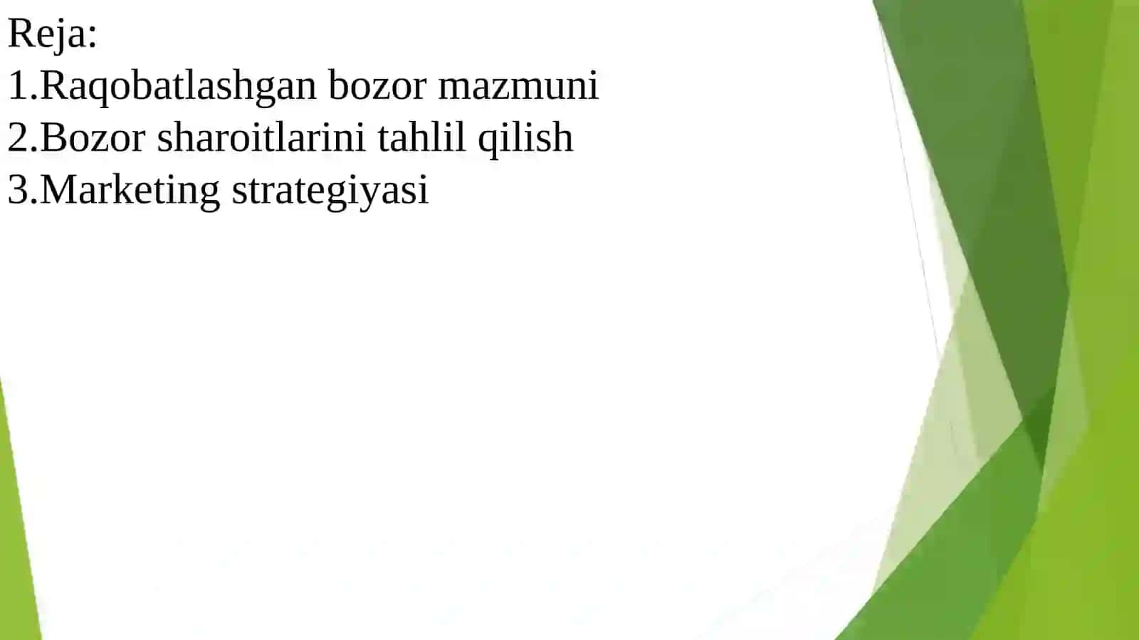 Raqobatlashgan bozorda qisqa muddatli oraliqda firma foydasini maksimallashtirish strategiyasini ishlab chiqish 2