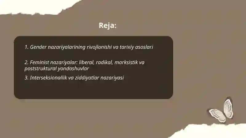 Gender tadqiqotlarning nazariy va metodologik asoslari 2