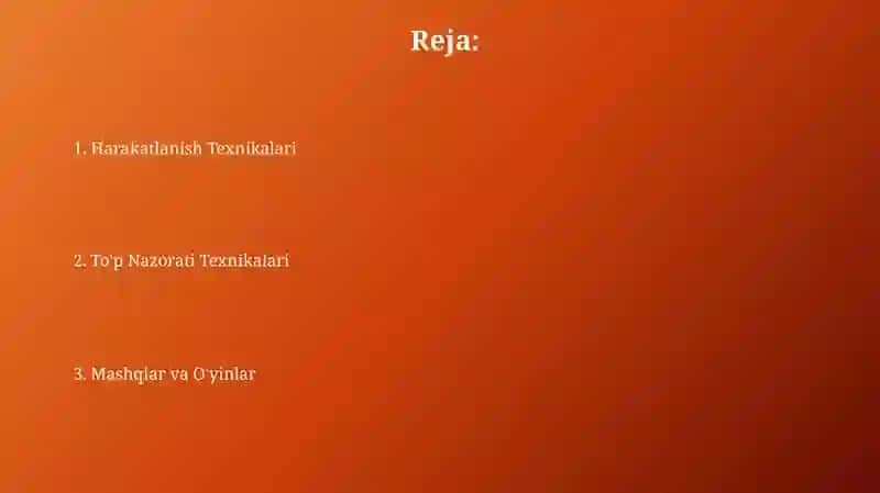 To'p bilan harakatlanish va nazorat texnikasi 2