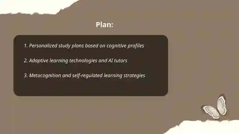 Successful study: Intelligence,strategy and personalised 2