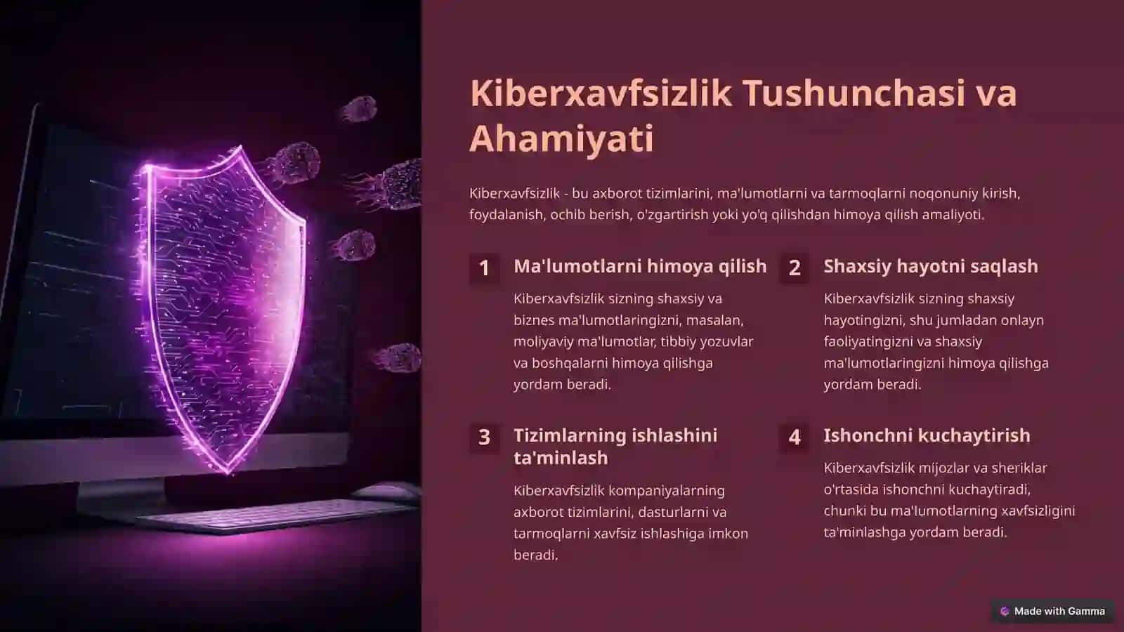 Kiberxavfsizlik Arxitekturasi, Strategiyasi va Siyosati 2