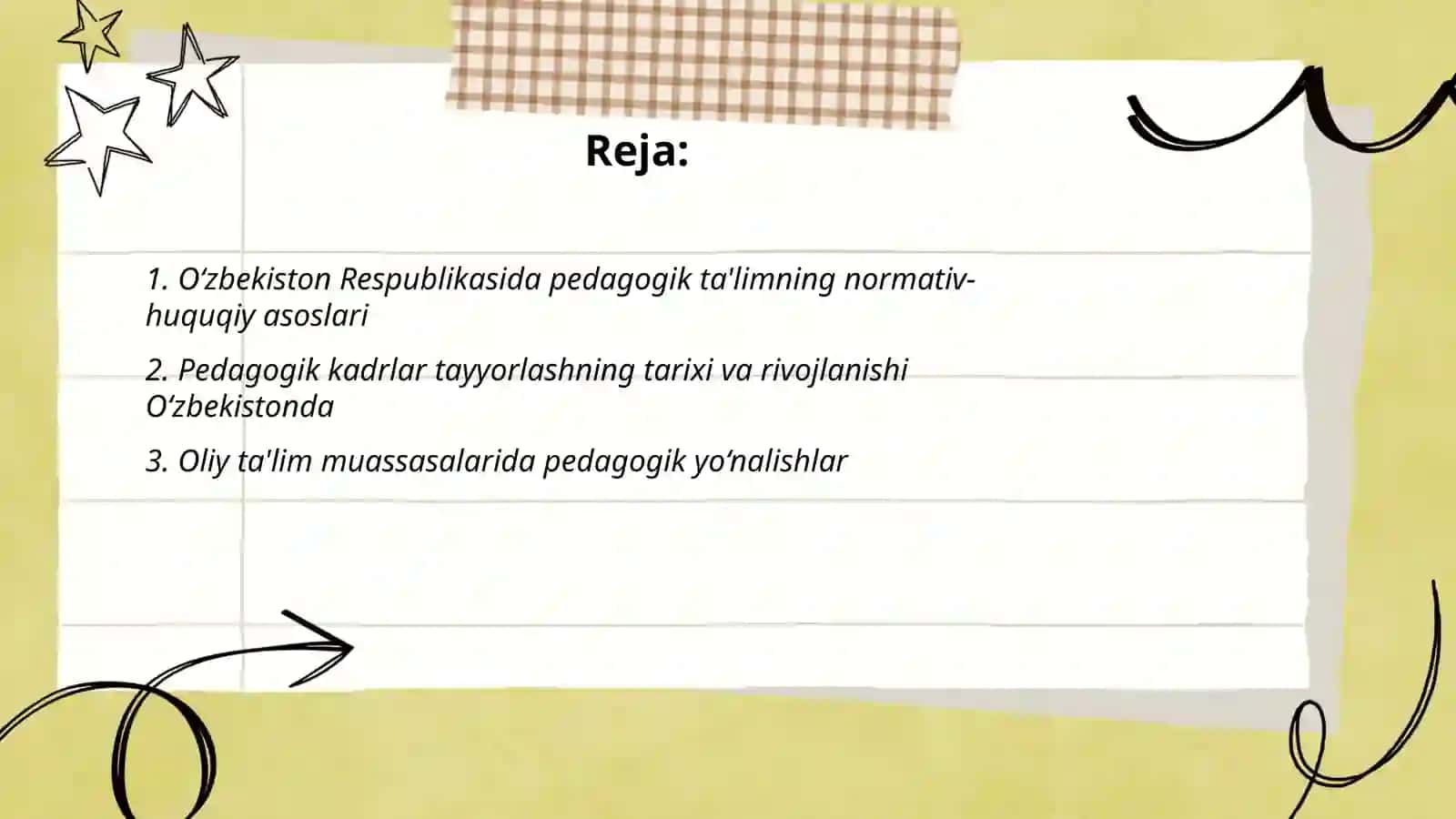 O‘zbekiston Respublikasida pedagogik kadrlar tayyorlash tizimi 2