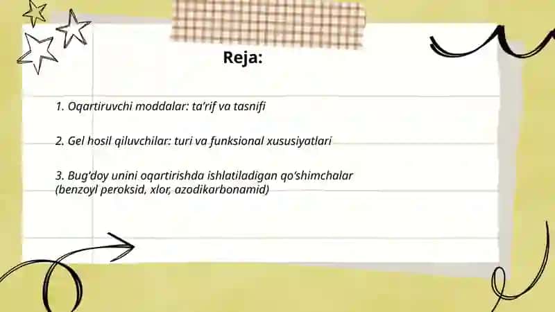Oqartiruvchi va gel hosil qiluvchilar (oziq ovqat qoʻshimchalari) 2