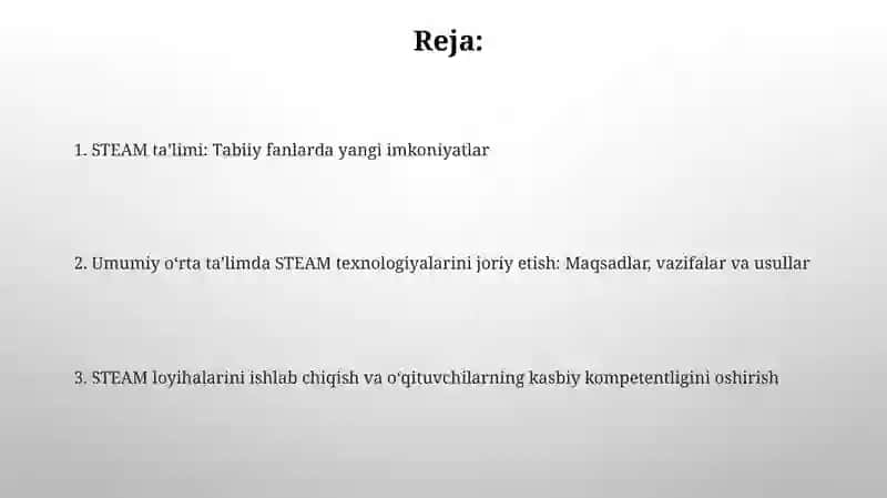 Umumiy oʻrta taʻlimdagi STEAM texnologiyalari 2