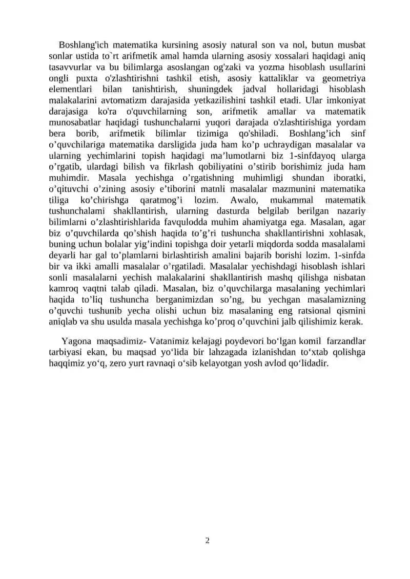 1-sinf matematika darslarida qiziqarli usullardan foydalanish 2