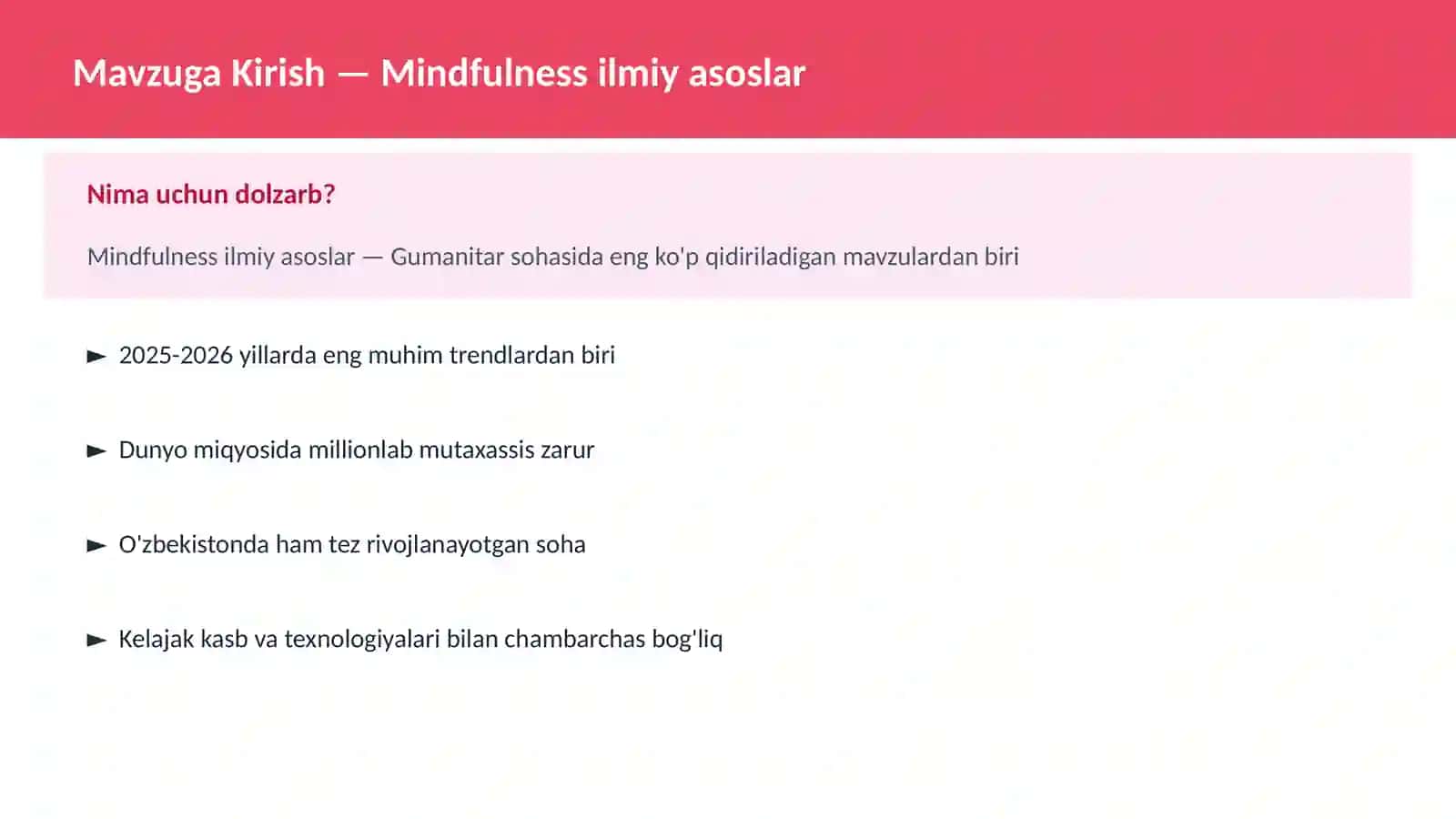 Mindfulness ilmiy asoslar 2