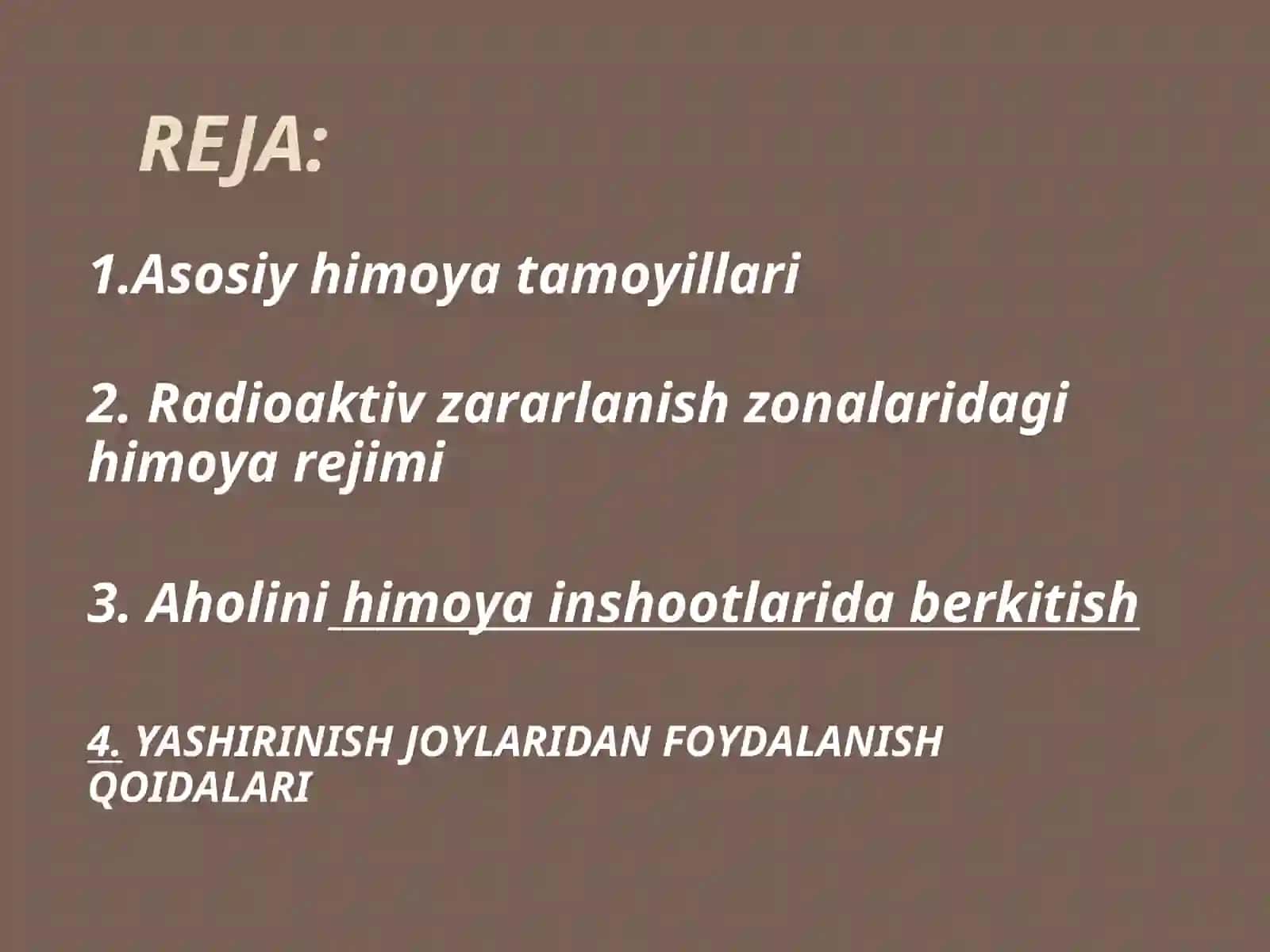 Aholini muhofaza qilish. Jamoa himoya qilish vositalari 2