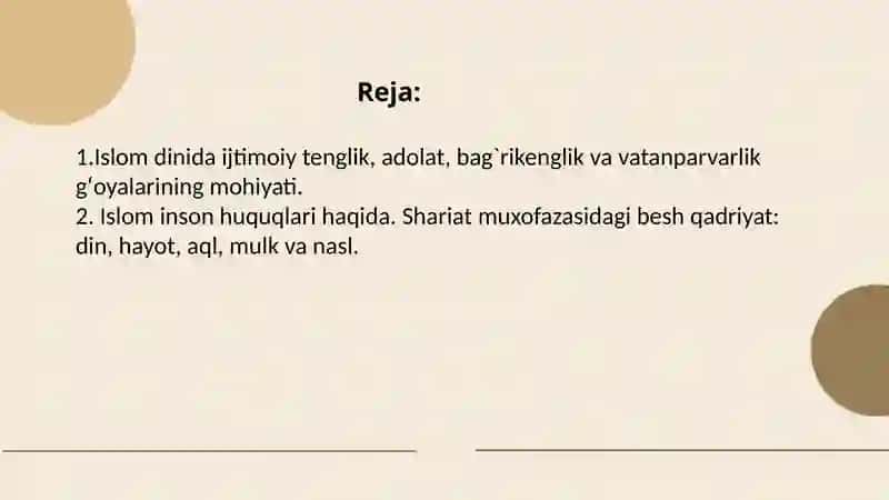 Islom qadriyatlari va ma’rifatining hozirgidavrdagi ahamiyati 2