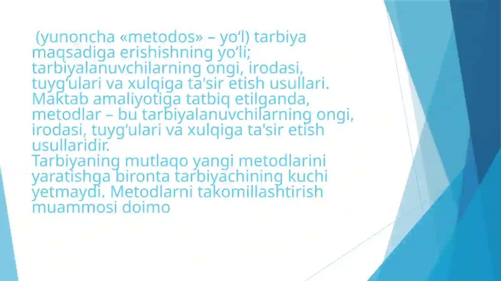 Pedagogika psixologiyaning asosiy muammolari 2