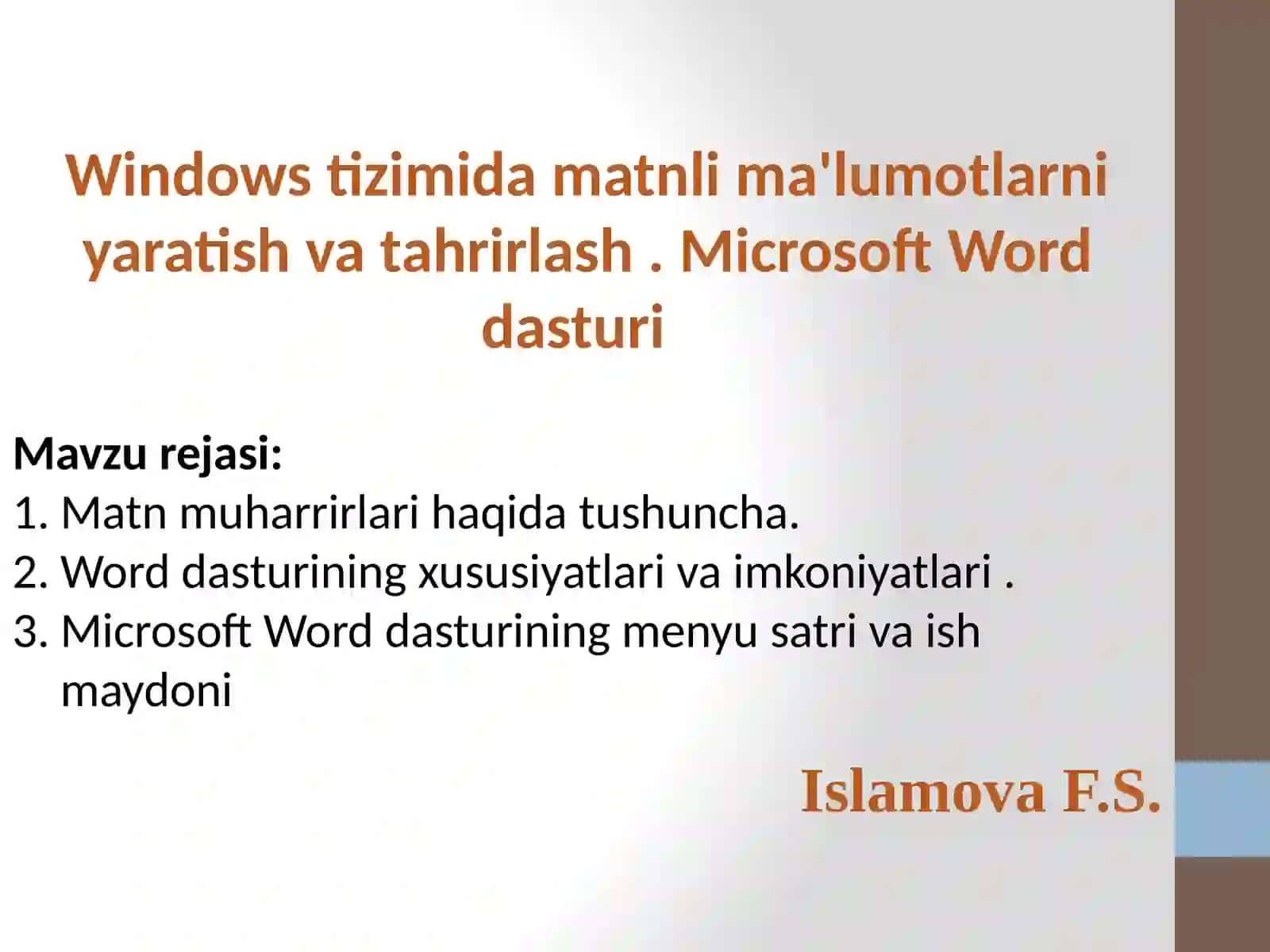 Matn muharrirlari haqida tushuncha 2