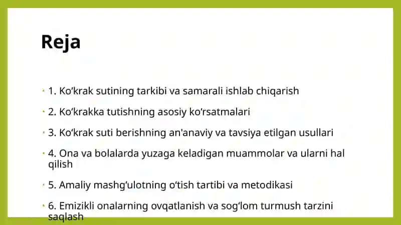 Ko‘krak sutining tarkibi va samarali ishlab chiqarish 2