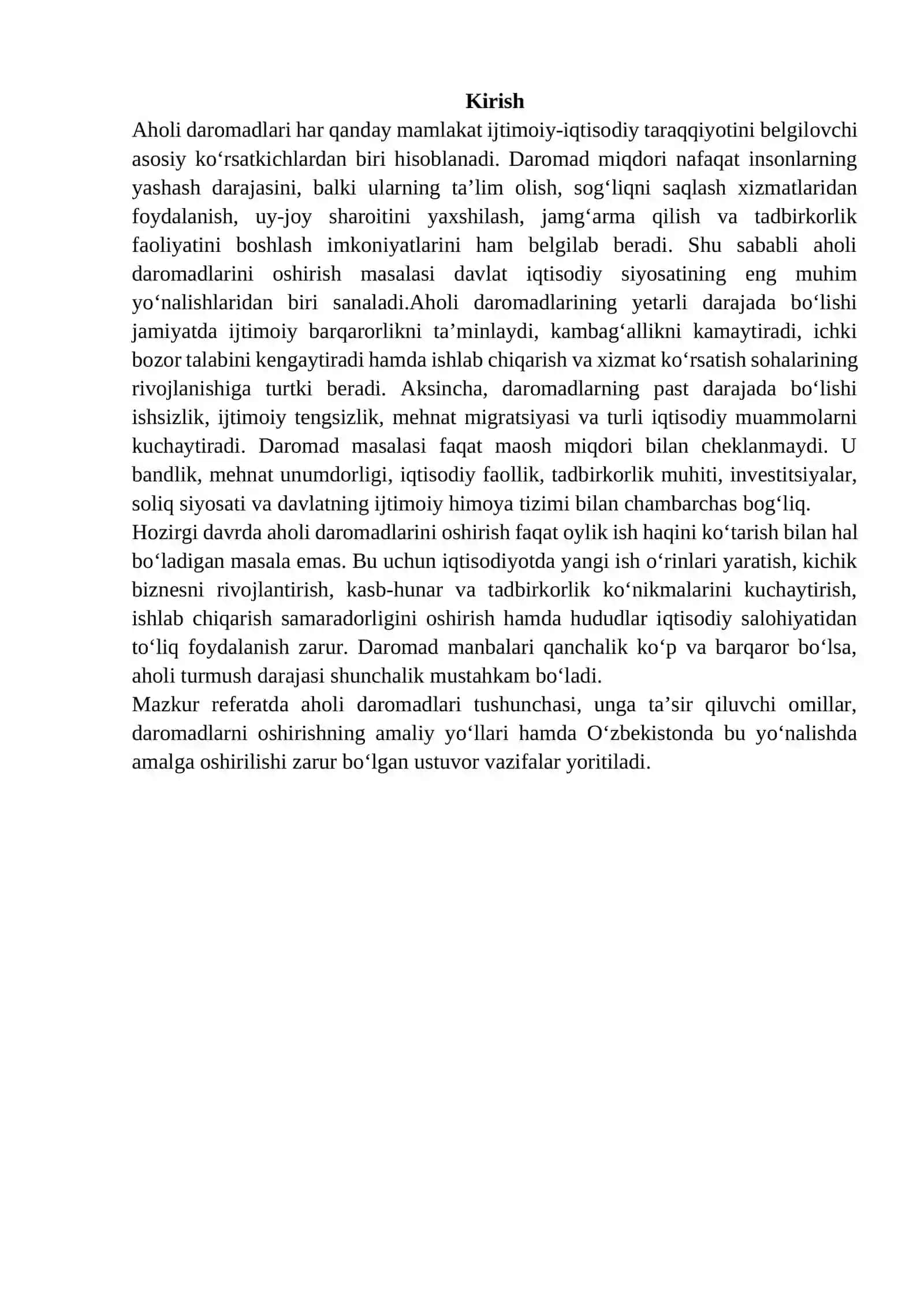 Aholi daromadlarini oshirish yoʻllari 2