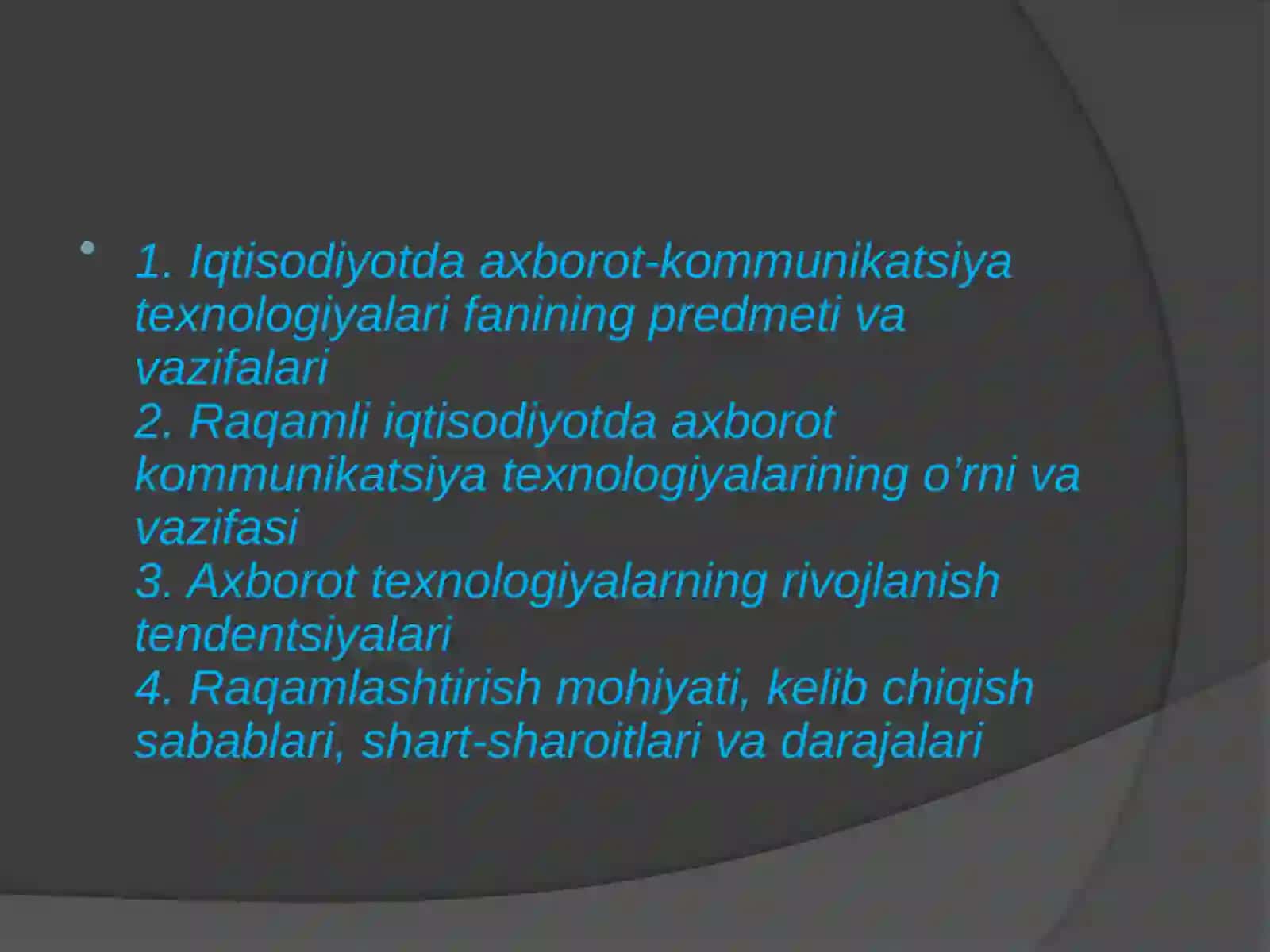 IQTISODIYOTDA AXBOROT KOMMUNIKATSION TEXNALOGIYALARING O’RNI AHAMIYATI VA TURLARI 2