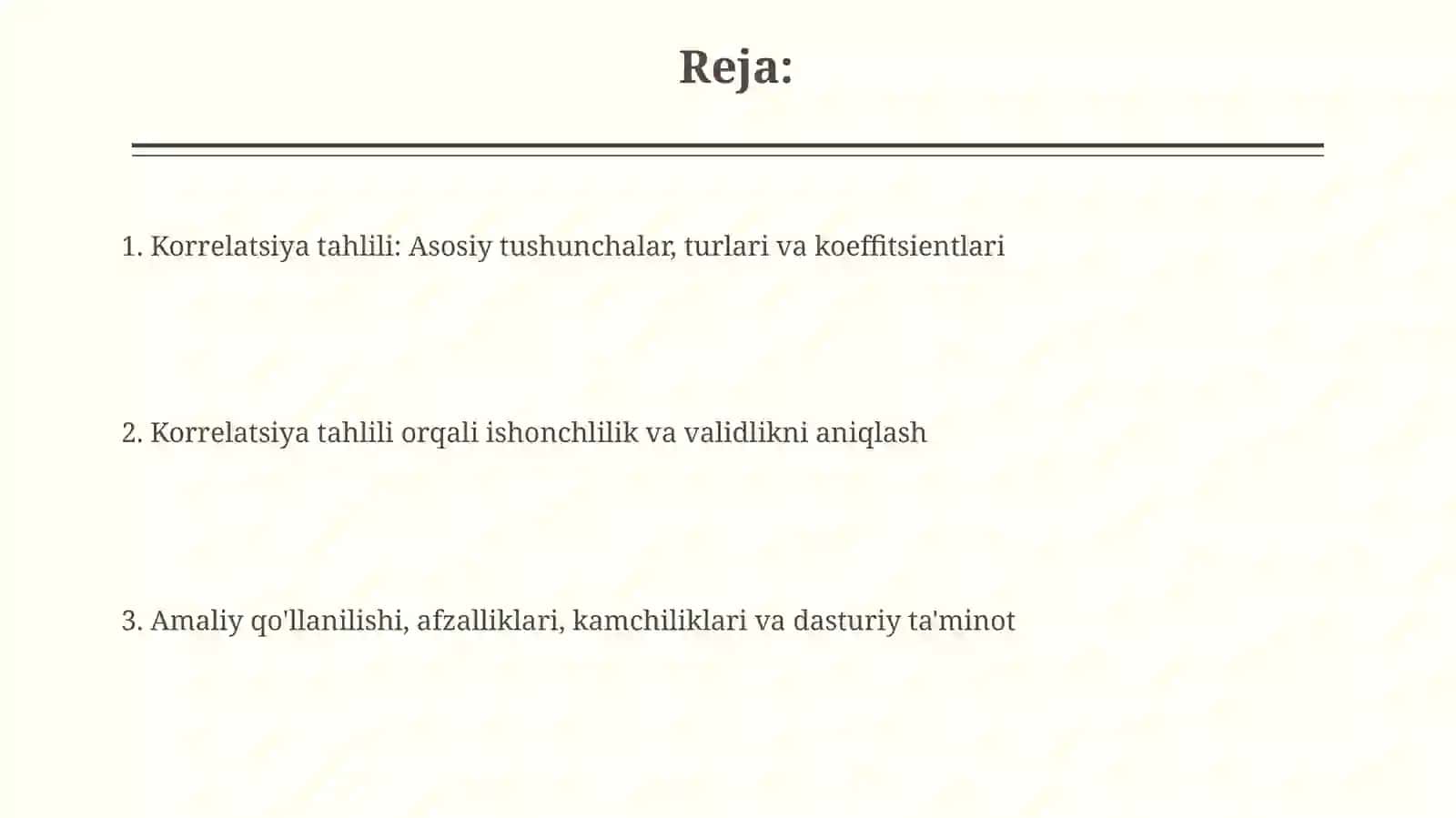 Korrelyatsiya tahlili 2
