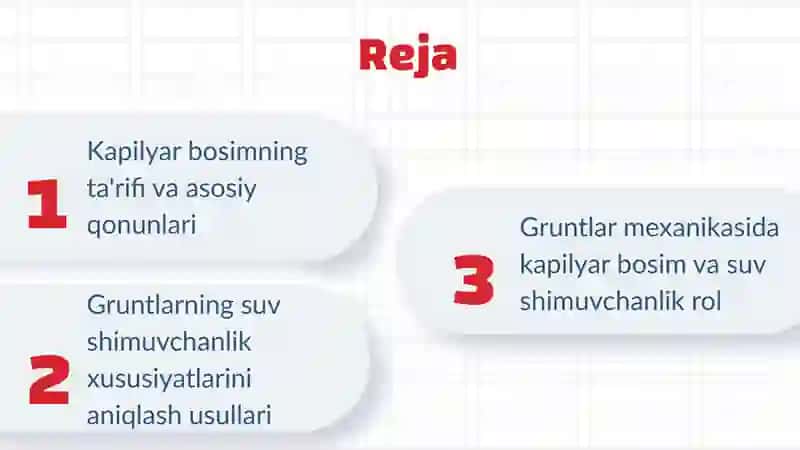 Kapilyar bosimning ta'rifi va asosiy qonunlari 2