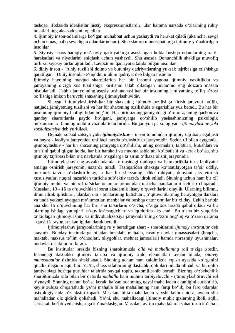 Ijtimoiy ustanovka xaqida tushuncha 2