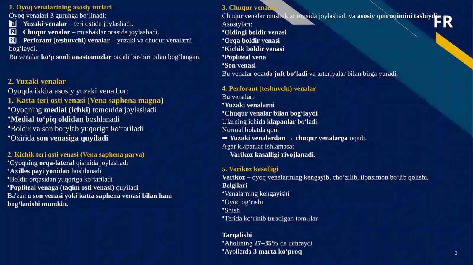 Varikoz kasalligi 2
