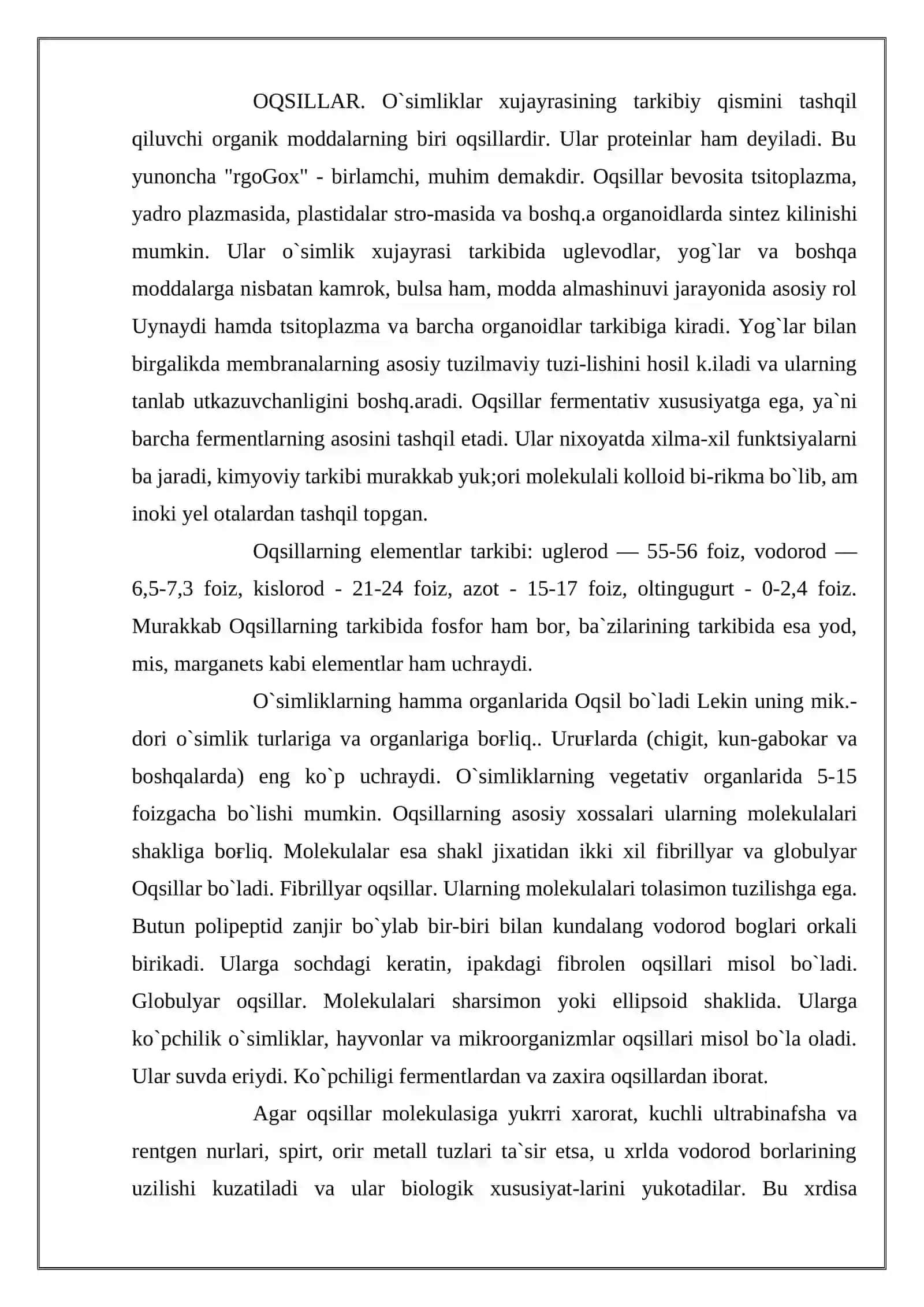 Fermentlar va ularning tibbiyotda qo’llanilishi 2
