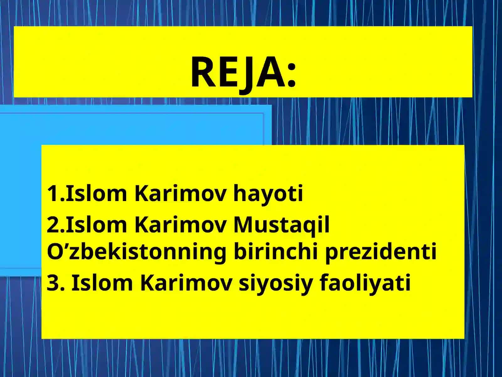 Islom Karimov hayoti 2