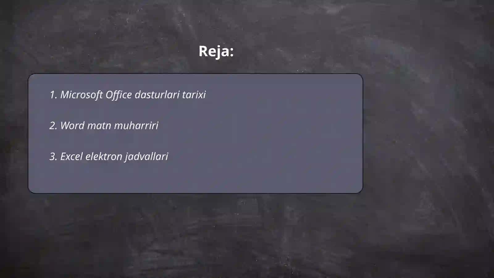 Offis programmalari haqqinda 2